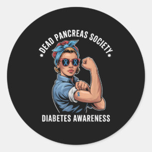 Adesivo Sociedade Pancreias morto Camisa Diabetes Awarene