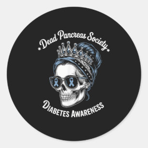 Adesivo Sociedade Pancreias morto Camisa Diabetes Awarene