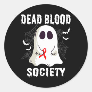 Adesivo Sociedade Sangue Fantasma Morto Conscientização do