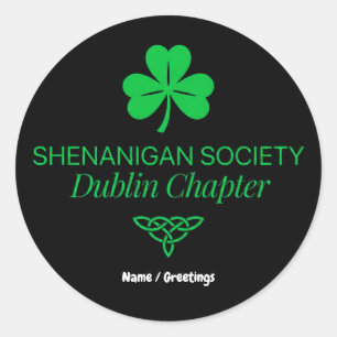 Adesivo Sociedade Shenanigan Capítulo Dublin Patrimônio Vi