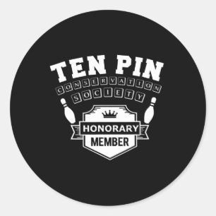 Adesivo Sociedades de Conservação de Dez Pinos Funny Men's