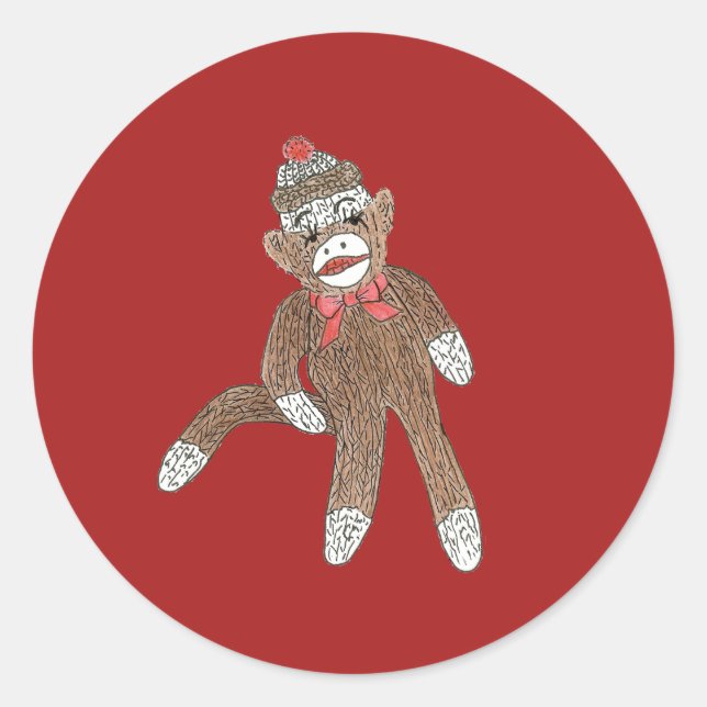 Adesivo Sock Monkey Sticker (Frente)