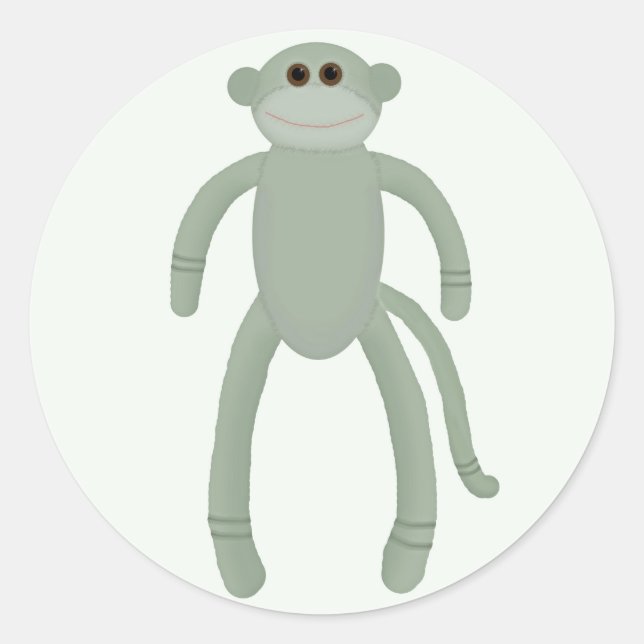 Adesivo Sock Monkey Stickers (Frente)