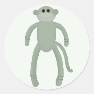 Adesivo Sock Monkey Stickers