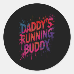 Adesivo Soco companheiro de corrida do papai meio maratona