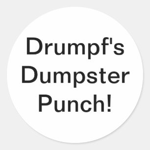 Adesivo Soco de Lixeira do Drumpf Hankamer Artjunkhaus Yu