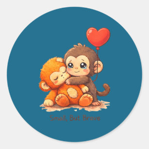 Adesivo Soco de macaco bebê gráfico pequeno soco grande am