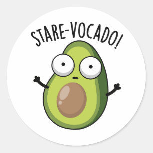 Adesivo Socorro Engraçado Engraçado Avocado Puns