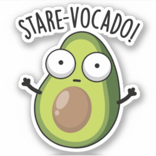 Adesivo Socorro Engraçado Engraçado Avocado Puns