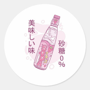 Adesivo Soda de morango japonês