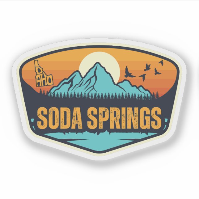 Adesivo Soda Springs, Idaho (Frente)