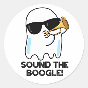 Adesivo Soe O Boogle Funny Ghost Bugle Pun