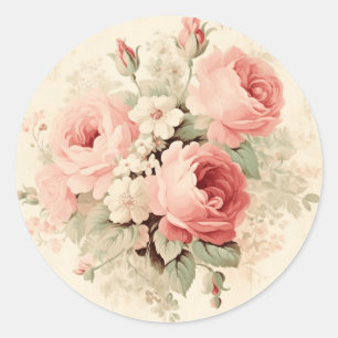 Adesivo Sofisticação Envelhecida, Shabby Chic Rosa Pêssego