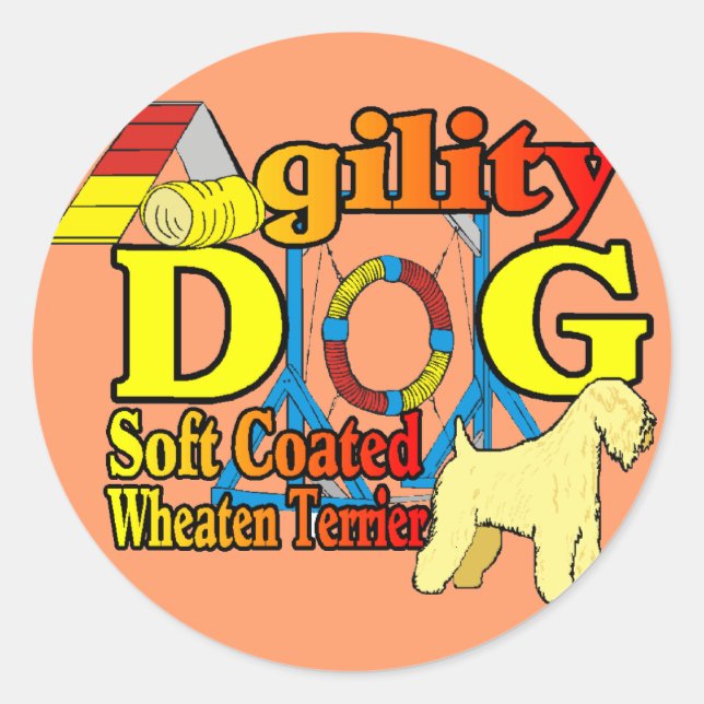 Adesivo Soft_Coated_Wheaten_Terrier_Agilidade (Frente)