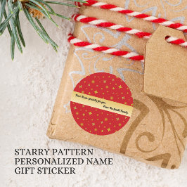 Adesivo Soft Glow Golden Stars & Floral Petals Pattern