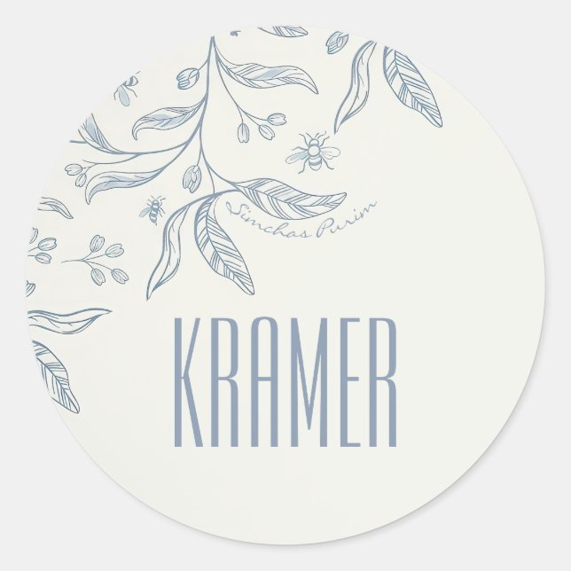 Adesivo Soft Leaf Purim Sticker (Frente)