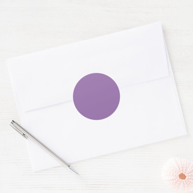 Adesivo Soft Muted Lavender Round Sticker (Envelope)