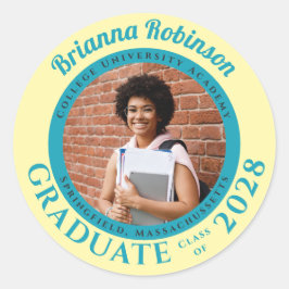 Adesivo Soft Yellow Photo Modern Graduation 