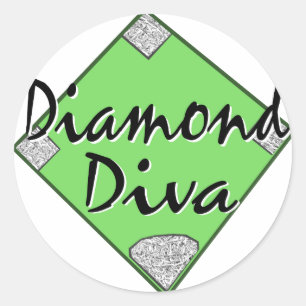 Adesivo Softball da diva do diamante