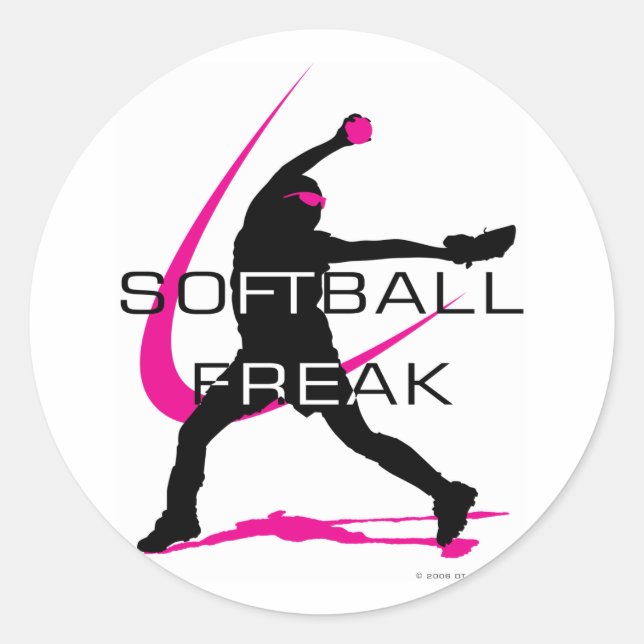Adesivo Softball Freak - Lado do Pitcher (Frente)