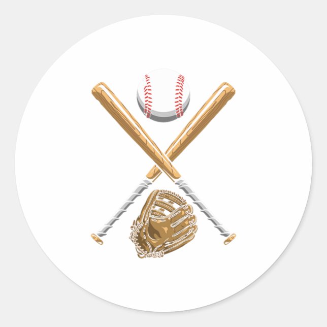 Adesivo Softball Items Ball Bat Glove Helmet Baseball Gift (Frente)