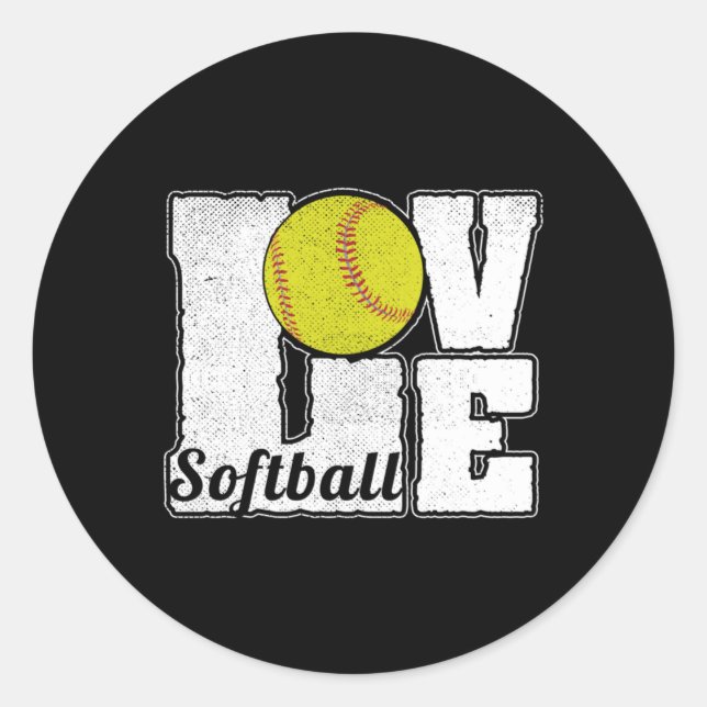 ADESIVO SOFTBALL LOVE (Frente)