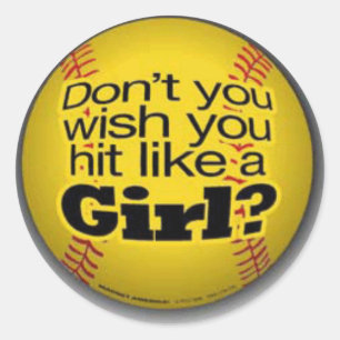 Adesivo softball-meninas