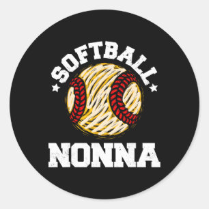 Adesivo Softball Nonna Angustiado Vintage Divertido Avó Ga