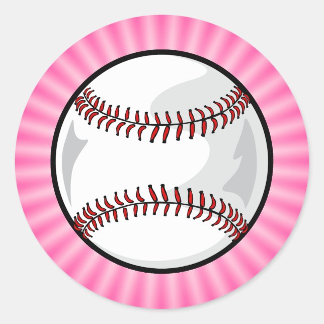 Adesivo Softball Rosa (Frente)