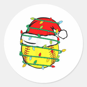 Adesivo Softbol de Natal 