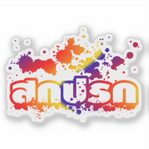 Adesivo Sokkaprok/sujo no roteiro da língua tailandesa