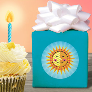 Adesivo Sol Amarelo-Amarelo-Amarelo-Bonito Azul