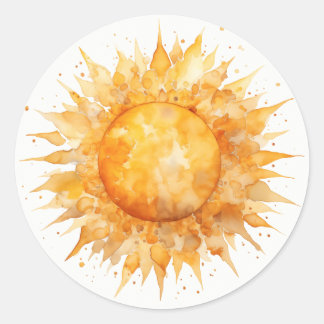 Adesivo Sol Amarelo Vibrante
