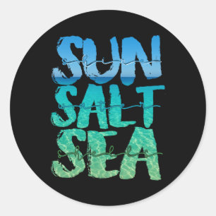 Adesivo Sol Areia Mar Sal Praia Cruzeiro Navio Verão Féria