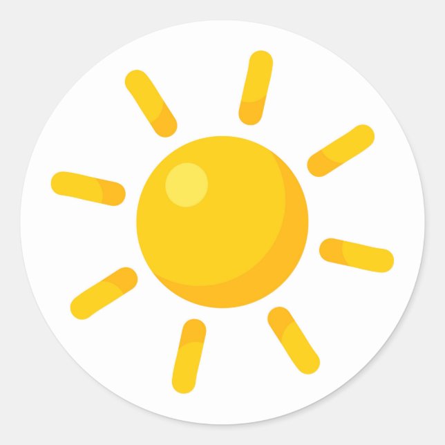 Adesivo Sol bonito (Frente)