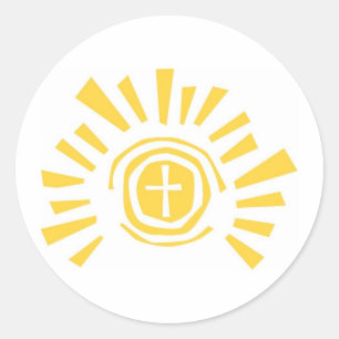 Adesivo Sol brilhante com Corte Cruzado