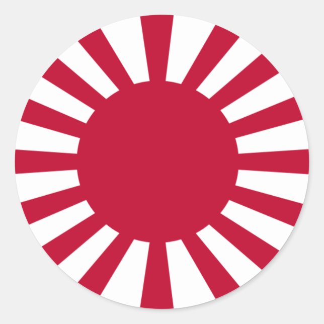 Adesivo Sol da ascensão do Império Japonês (História Simpl (Frente)