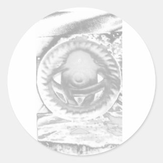 Adesivo Sol de pedra branca e negra