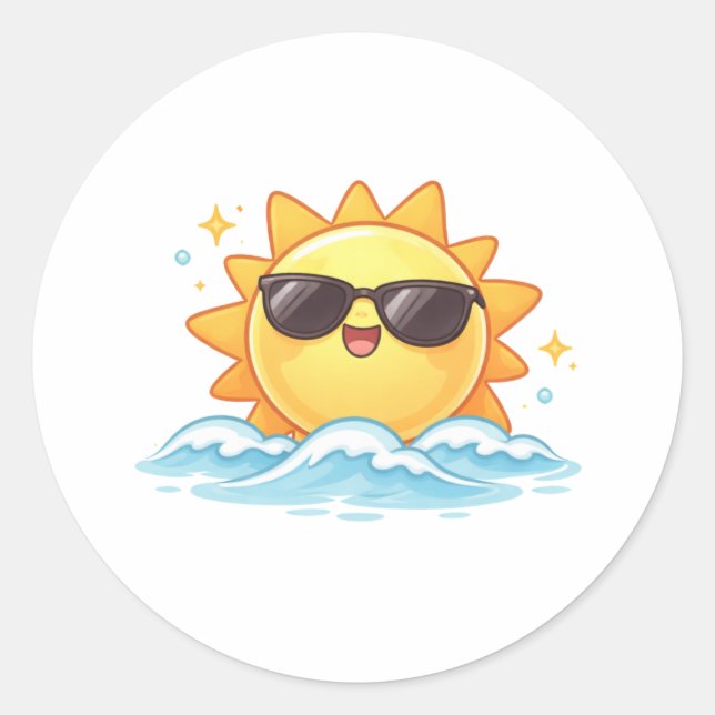 Adesivo Sol de Verão Fresco (Frente)