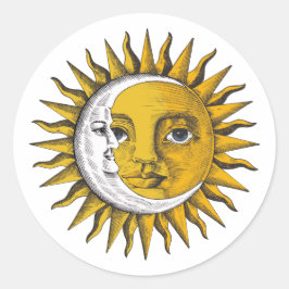 Adesivo Sol e Lua Celestial
