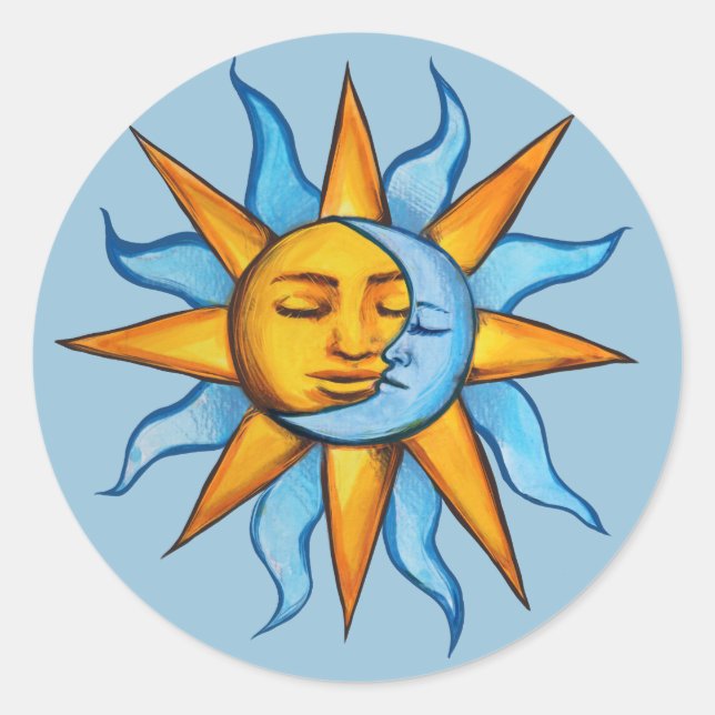 Adesivo Sol e Lua Sunshine Moon Child (Frente)