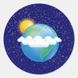 Adesivo Sol e Terra -
