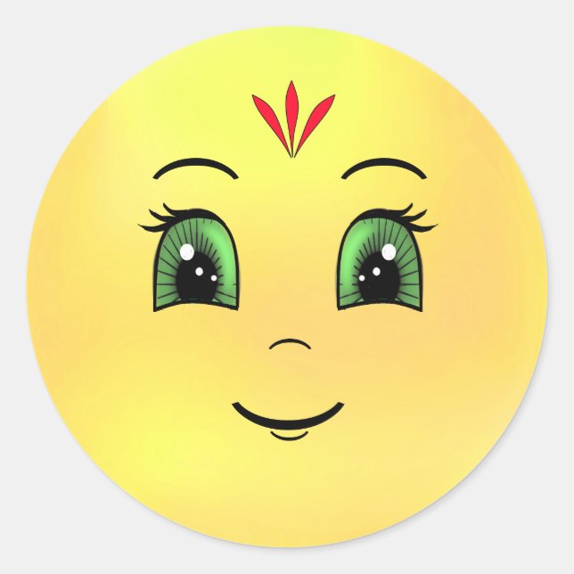 Adesivo Sol feliz moderno (Frente)