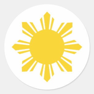 Adesivo Sol filipino, Pinoy Sun, Filipino Sun