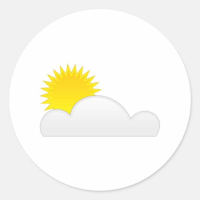 Adesivo Sol nas Nuvens (Frente)