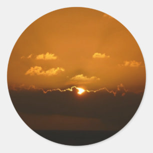 Adesivo Sol Por Trás Das Nuvens I Via Laranja