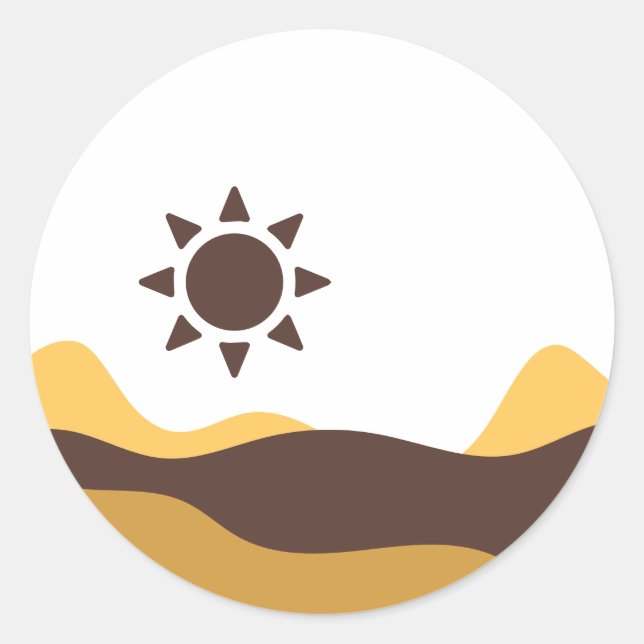 Adesivo Sol Retro Boho (Frente)