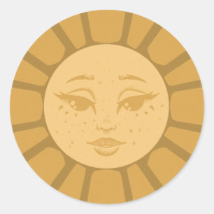 Adesivo Sol Vintage