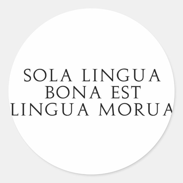 Adesivo Sola Lingua Bona (Frente)
