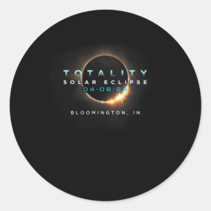 Adesivo Solar Eclipse 2024 Bloomington Na Totalidade 04-08